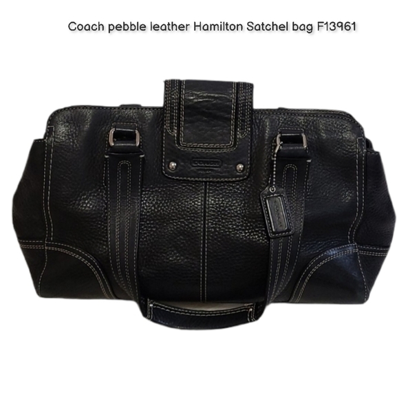 Coach pebble leather Hamilton Satchel bag F13961 - Picture 1 of 16